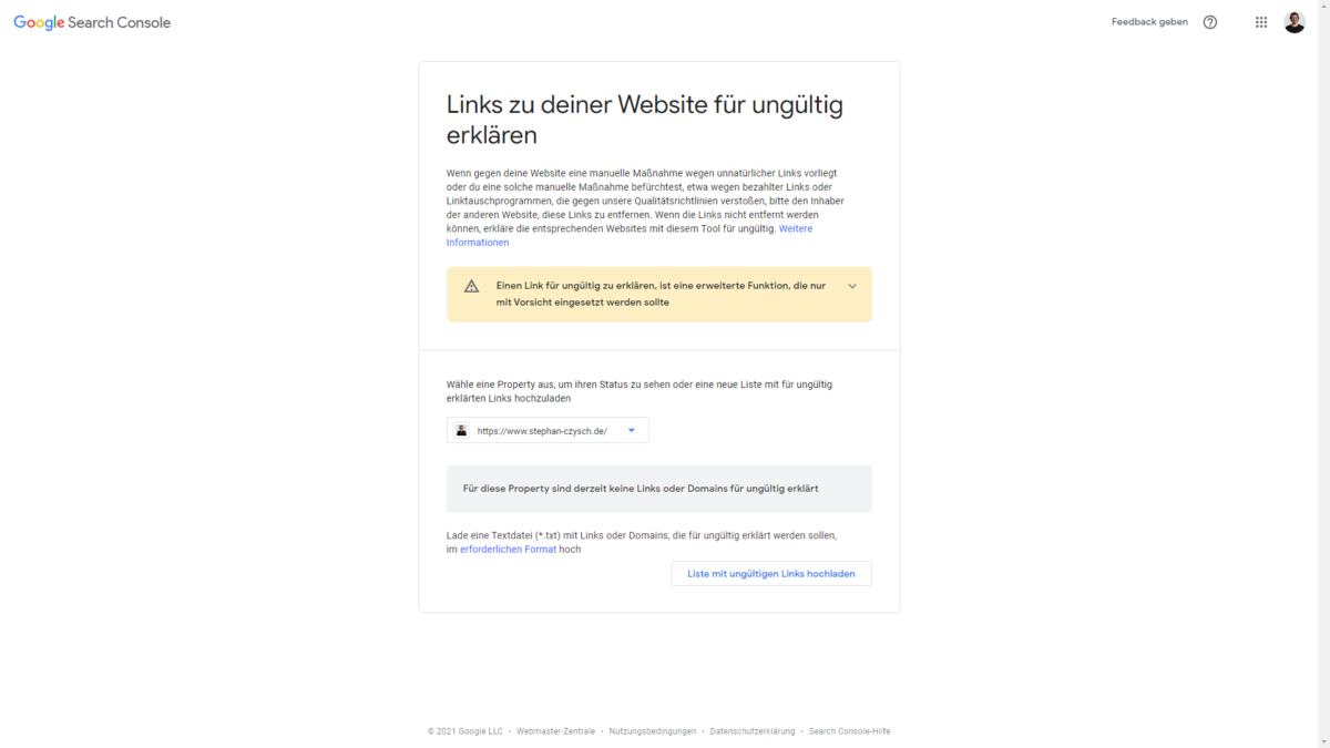 Disavow Tool von Google richtig nutzen