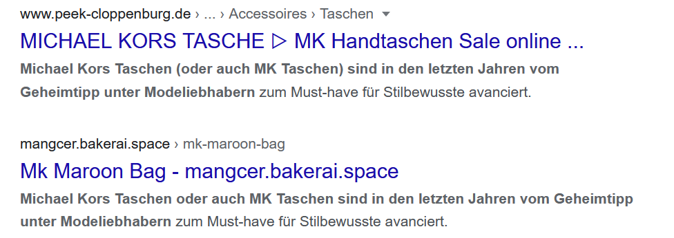 Duplicate Content in der Google-Suche