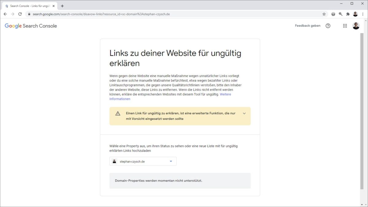 Das Google Disavow Tool