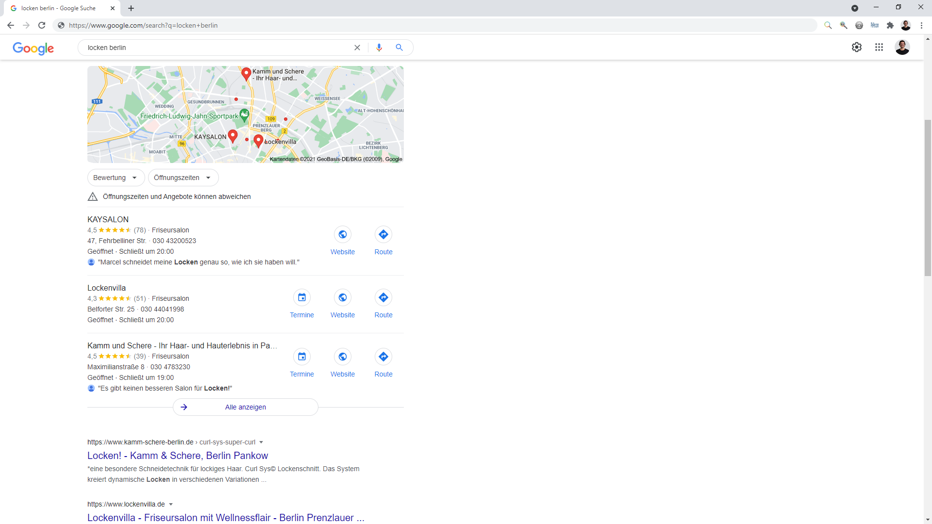google-suche-bewertung-google-maps-ranking