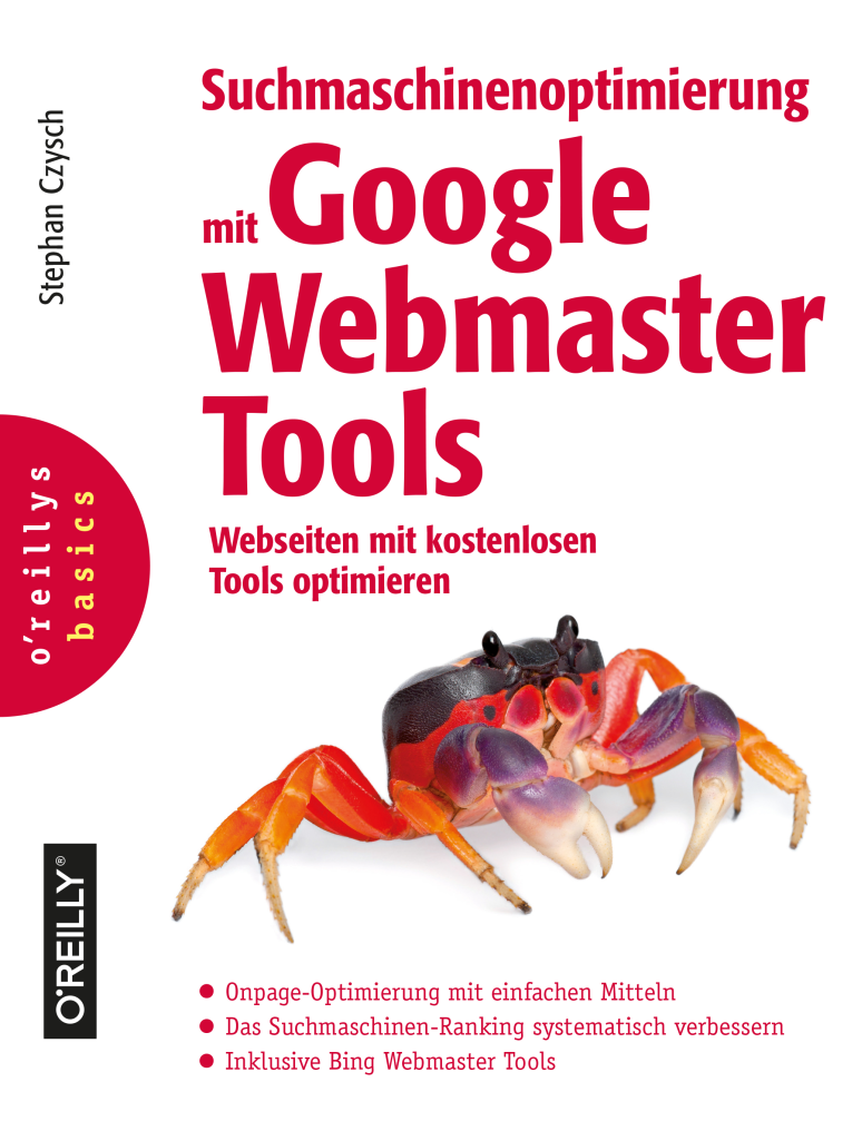 Cover des Buches "Suchmaschinenoptimierung mit Google Webmaster Tools"