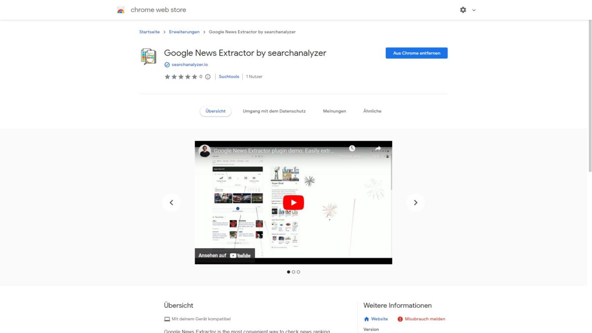 Einfach Artikel-Infos aus Google mit dem „Google News Extractor“ auslesen