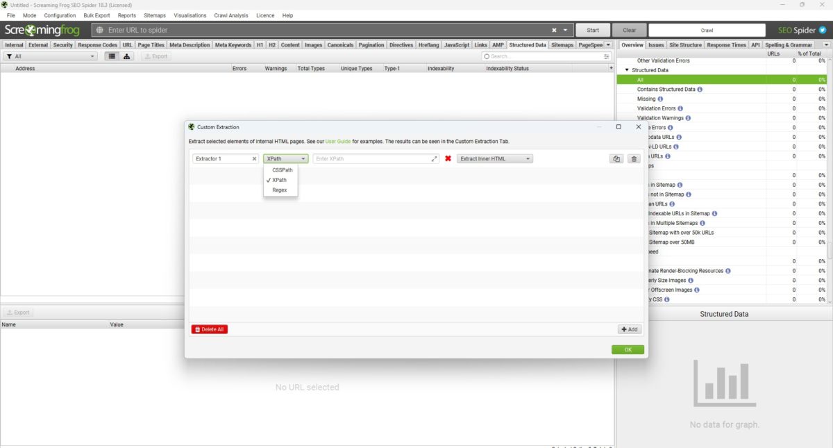 Screaming Frog Custom Extractions: Beispiele für XPath