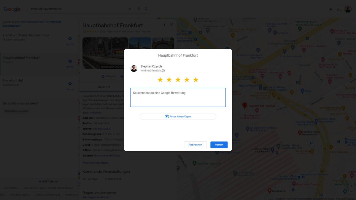 Google Bewertungen schreiben: So geht's » Stephan Czysch